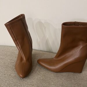 a new day Brown Heeled Ankle Boots